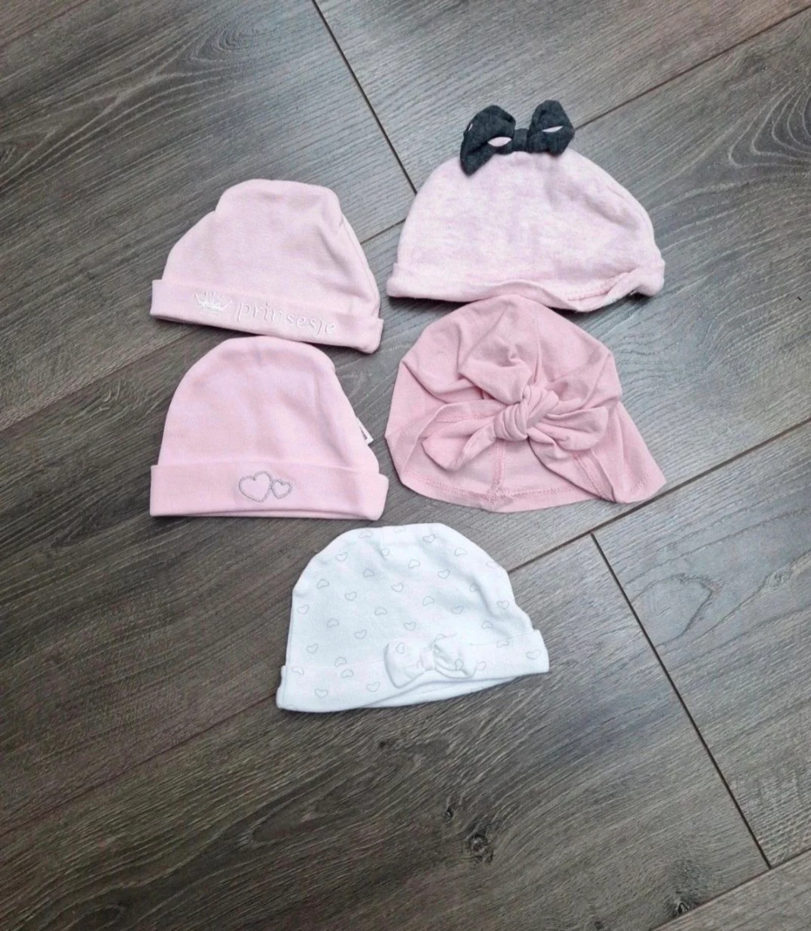 Set newborn mutsjes meisje 0-3M zacht katoen
